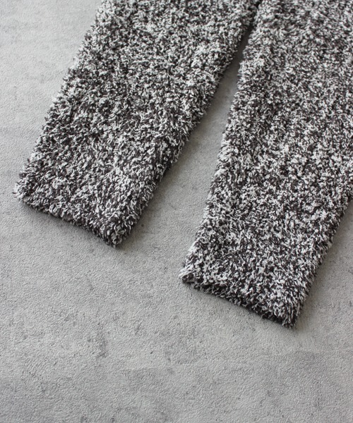 tu-hacci（ツーハッチ）の「ふわもこ リブガウンセットアップ（ガウン/バスローブ・レディース・ピンク/ホワイト/ミックスグレー・FREE）」の7枚目の写真