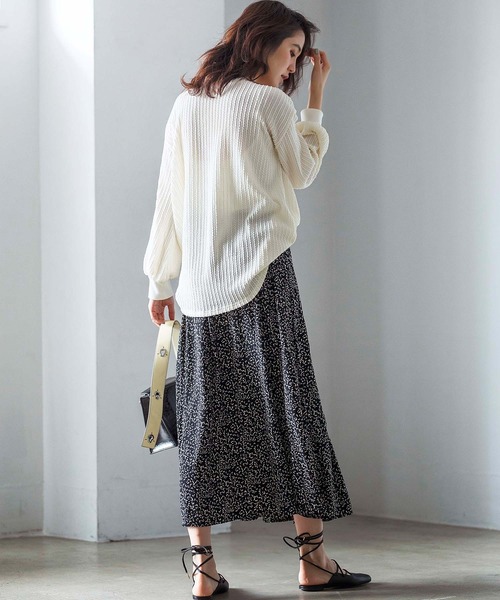 GeeRA（ジーラ）の「プリントパネルフレアースカート（スカート・レディース・ミント/ブラック・LARGE/X-LARGE/MEDIUM）」の5枚目の写真