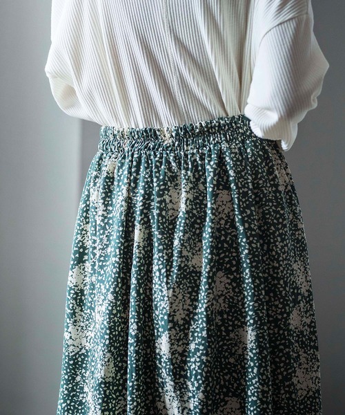 GeeRA（ジーラ）の「プリントパネルフレアースカート（スカート・レディース・ミント/ブラック・LARGE/X-LARGE/MEDIUM）」の8枚目の写真