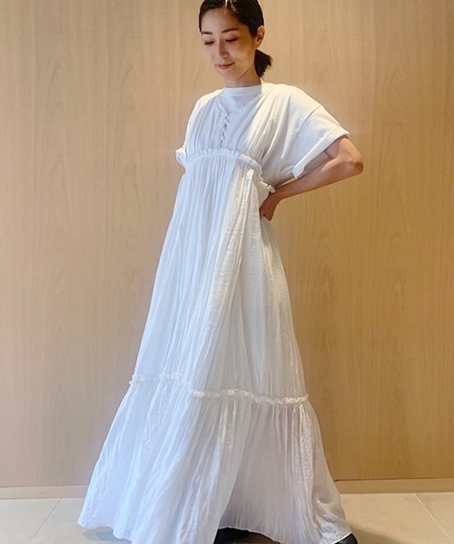 styling/（スタイリング）の「ランダムプリーツフレアワンピース 