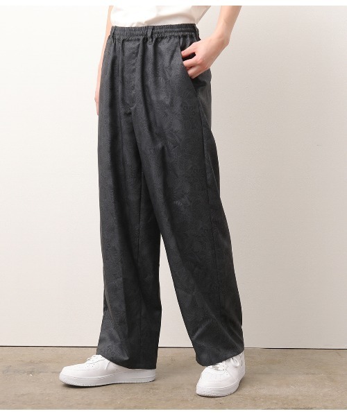 JUNRED（ジュンレッド）の「【セットアップ対応】オリジナルペイズリープリントイージーパンツ（その他パンツ・メンズ・ブラック/ネイビー・M/L）」の2枚目の写真