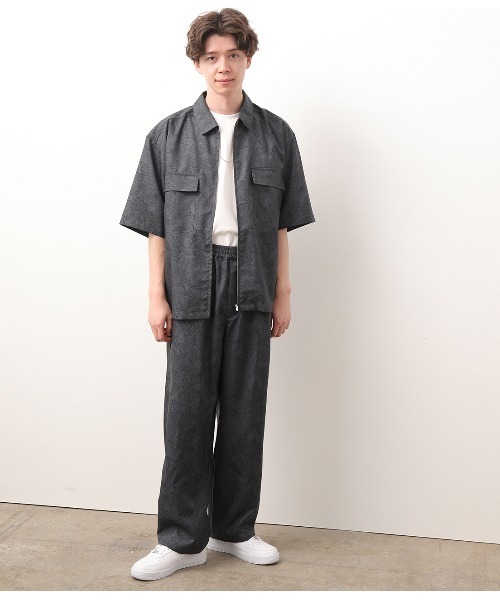 JUNRED（ジュンレッド）の「【セットアップ対応】オリジナルペイズリープリントイージーパンツ（その他パンツ・メンズ・ブラック/ネイビー・M/L）」の3枚目の写真