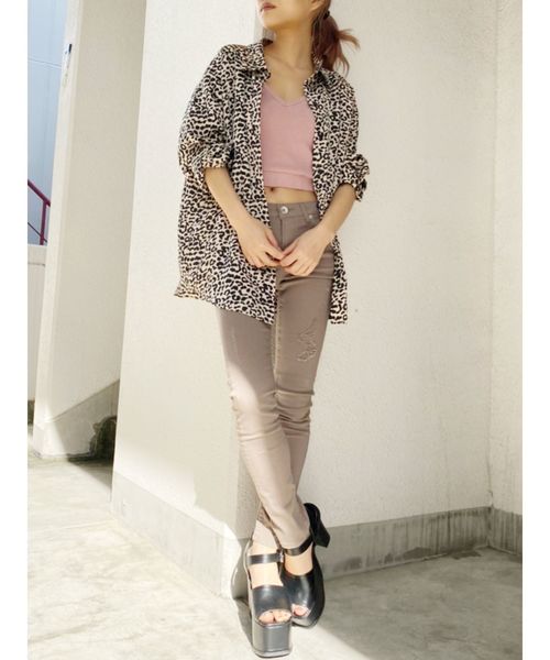 GYDA（ジェイダ）の「Basicビスチェ（キャミソール・レディース・オフホワイト/ブラック/ピンク・FREE）」の4枚目の写真