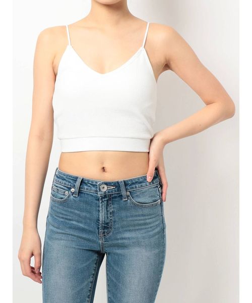 GYDA（ジェイダ）の「Basicビスチェ（キャミソール・レディース・オフホワイト/ブラック/ピンク・FREE）」の5枚目の写真