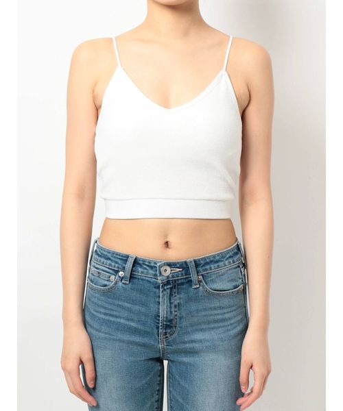 GYDA（ジェイダ）の「Basicビスチェ（キャミソール・レディース・オフホワイト/ブラック/ピンク・FREE）」の12枚目の写真