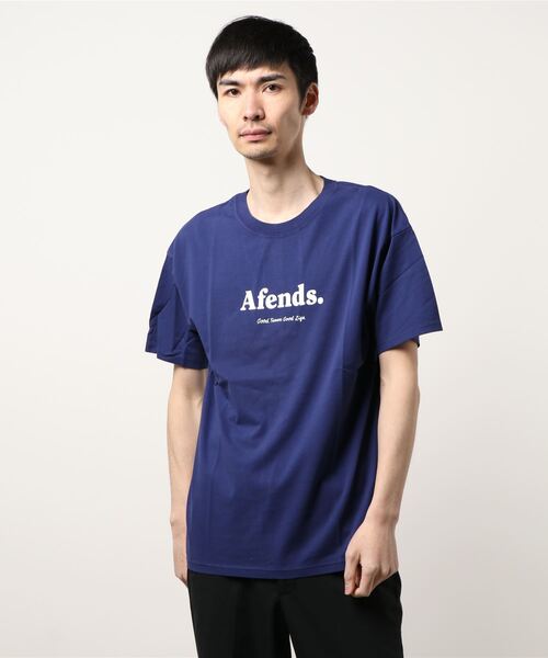 Afends(アフェンズ)の「JM201030-1 /AFENDS(アフェンズ)半袖Tシャツ(Tシャツ/カットソー・メンズ・ダークブルー/その他1・MEDIUM/LARGE)」の1枚目の写真
