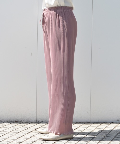 Ambre Neige（アンブルネージュ）の「プリーツパンツ／イージーパンツ／ウエストゴム／【WEB/EC限定商品】（その他パンツ・レディース・ベージュ/パープル/ブルー・FREE）」の21枚目の写真