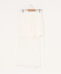 WEGO | WEGO/シアーチュールレイヤードロングスカート(スカート)