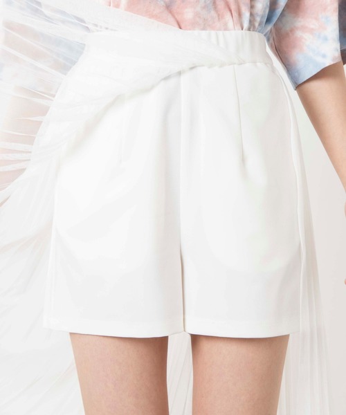 WEGO（ウィゴー）の「WEGO/シアーチュールレイヤードロングスカート（スカート・レディース・ホワイト/ブラック・FREE）」の5枚目の写真