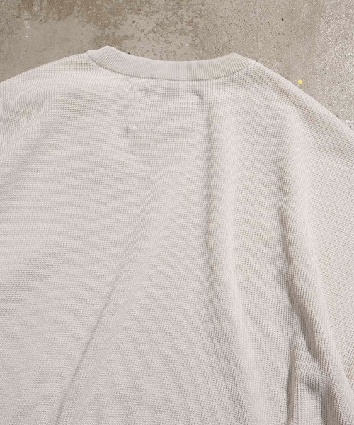 MAISON SPECIAL(メゾンスペシャル)の「《ユニセックスアイテム》ハイツイスト畦プライムオーバーニットTシャツ 【MAISON SPECIAL/メゾンスペシャル】(Tシャツ/カットソー・メンズ・ホワイト/ブラック/サックスブルー/イエロー/ピンク・44/46)」の13枚目の写真