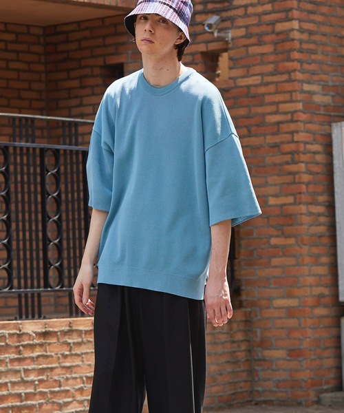 MAISON SPECIAL(メゾンスペシャル)の「《ユニセックスアイテム》ハイツイスト畦プライムオーバーニットTシャツ 【MAISON SPECIAL/メゾンスペシャル】(Tシャツ/カットソー・メンズ・ホワイト/ブラック/サックスブルー/イエロー/ピンク・44/46)」の21枚目の写真