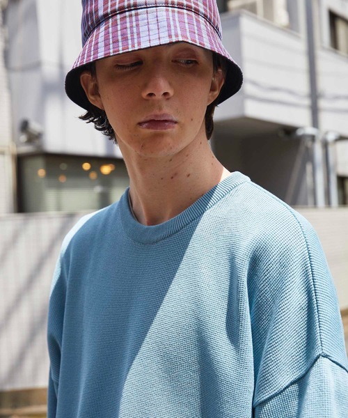 MAISON SPECIAL(メゾンスペシャル)の「《ユニセックスアイテム》ハイツイスト畦プライムオーバーニットTシャツ 【MAISON SPECIAL/メゾンスペシャル】(Tシャツ/カットソー・メンズ・ホワイト/ブラック/サックスブルー/イエロー/ピンク・44/46)」の18枚目の写真
