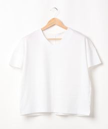 AMERICAN HOLIC | ハイクオリティコットン両Vネックカットプルオーバー①(Tシャツ/カットソー)