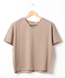 AMERICAN HOLIC | ハイクオリティコットン両Vネックカットプルオーバー①(Tシャツ/カットソー)