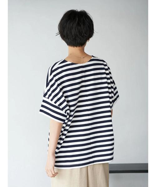 AMERICAN HOLIC(アメリカンホリック)の「ハイクオリティコットン両Vネックカットプルオーバー① *〇(Tシャツ/カットソー・レディース・ブラック/オフホワイト/グリーン/モカ/ブラック系その他4/ブルー系その他2/ネイビー・M/L)」の10枚目の写真