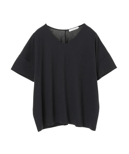 AMERICAN HOLIC(アメリカンホリック)の「ハイクオリティコットン両Vネックカットプルオーバー① *〇(Tシャツ/カットソー・レディース・ブラック/オフホワイト/グリーン/モカ/ブラック系その他4/ブルー系その他2/ネイビー・M/L)」の16枚目の写真