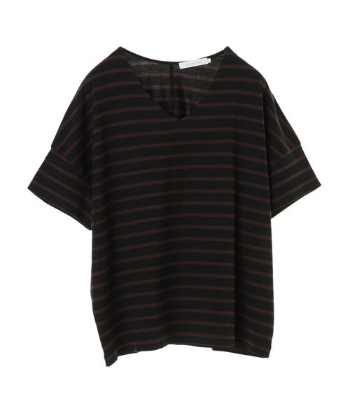 AMERICAN HOLIC(アメリカンホリック)の「ハイクオリティコットン両Vネックカットプルオーバー① *〇(Tシャツ/カットソー・レディース・ブラック/オフホワイト/グリーン/モカ/ブラック系その他4/ブルー系その他2/ネイビー・M/L)」の14枚目の写真