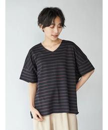 ハイクオリティコットン両Vネックカットプルオーバー① *〇