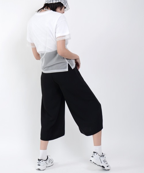 Narcissus（ナルシス）の「【Narcissus】ジップラインパンツ（その他パンツ・レディース・ブラック/オフホワイト/キャメル・FREE）」の7枚目の写真