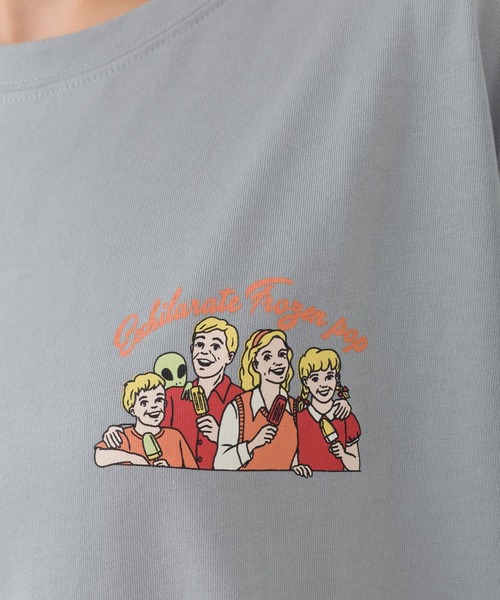 SpRay(スプレイ)の「アイスキャンディ BIG Tシャツ(Tシャツ/カットソー・レディース・オフホワイト/スミクロ/ライトベージュ/ライトグリーン/サックスブルー・FREE)」の22枚目の写真