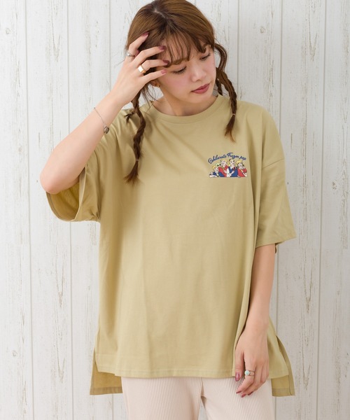 SpRay(スプレイ)の「アイスキャンディ BIG Tシャツ(Tシャツ/カットソー・レディース・オフホワイト/スミクロ/ライトベージュ/ライトグリーン/サックスブルー・FREE)」の19枚目の写真