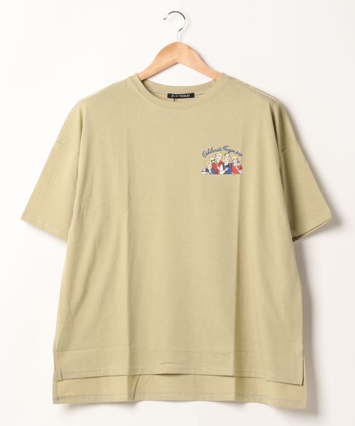 SpRay(スプレイ)の「アイスキャンディ BIG Tシャツ(Tシャツ/カットソー・レディース・オフホワイト/スミクロ/ライトベージュ/ライトグリーン/サックスブルー・FREE)」の13枚目の写真