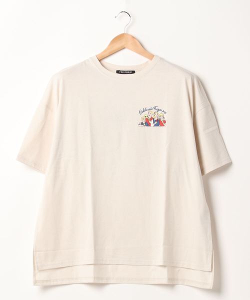 SpRay(スプレイ)の「アイスキャンディ BIG Tシャツ(Tシャツ/カットソー・レディース・オフホワイト/スミクロ/ライトベージュ/ライトグリーン/サックスブルー・FREE)」の11枚目の写真