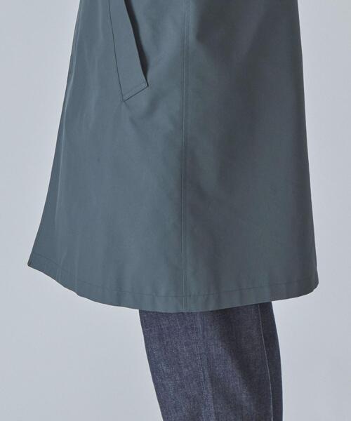 green label relaxing（グリーンレーベルリラクシング）の「CSM TC ツイル ハッスイ ルーズ ステンカラー コート ＜ 機能性生地 / 撥水 ＞（ステンカラーコート・メンズ・ダークグリーン/その他1/ベージュ・XL/M/S/L）」の12枚目の写真