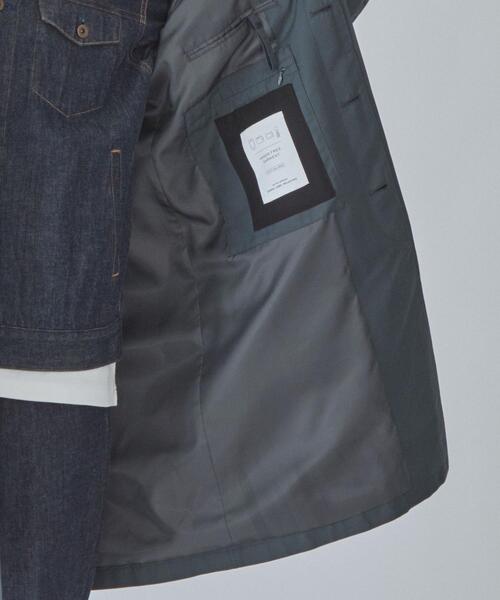 green label relaxing（グリーンレーベルリラクシング）の「CSM TC ツイル ハッスイ ルーズ ステンカラー コート ＜ 機能性生地 / 撥水 ＞（ステンカラーコート・メンズ・ダークグリーン/その他1/ベージュ・XL/M/S/L）」の15枚目の写真