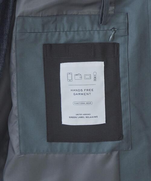 green label relaxing（グリーンレーベルリラクシング）の「CSM TC ツイル ハッスイ ルーズ ステンカラー コート ＜ 機能性生地 / 撥水 ＞（ステンカラーコート・メンズ・ダークグリーン/その他1/ベージュ・XL/M/S/L）」の4枚目の写真