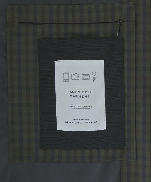 green label relaxing（グリーンレーベルリラクシング）の「CSM TC ツイル ハッスイ ルーズ ステンカラー コート ＜ 機能性生地 / 撥水 ＞（ステンカラーコート・メンズ・ダークグリーン/その他1/ベージュ・XL/M/S/L）」の6枚目の写真