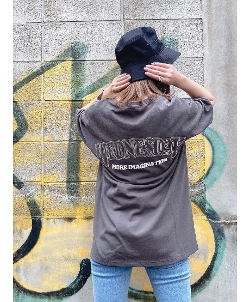 one way（ワンウェイ）の「WEDNESDAY Tシャツ（Tシャツ/カットソー・レディース・ホワイト/ライトブルー/ブラック/ベージュ・FREE）」の3枚目の写真