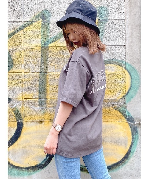 one way（ワンウェイ）の「WEDNESDAY Tシャツ（Tシャツ/カットソー・レディース・ホワイト/ライトブルー/ブラック/ベージュ・FREE）」の8枚目の写真