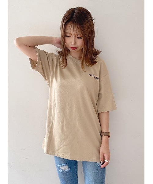 one way（ワンウェイ）の「WEDNESDAY Tシャツ（Tシャツ/カットソー・レディース・ホワイト/ライトブルー/ブラック/ベージュ・FREE）」の5枚目の写真