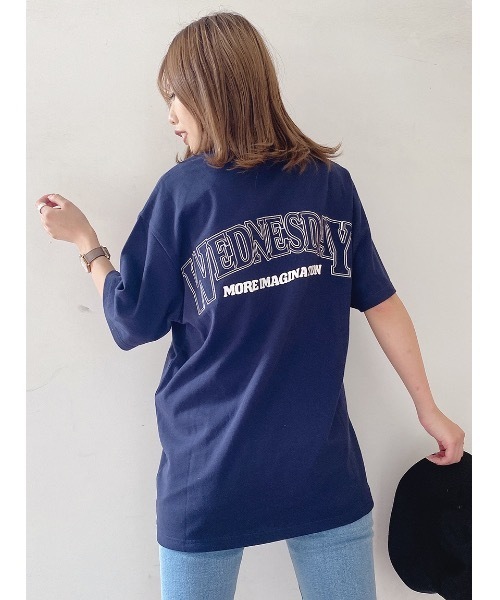 one way（ワンウェイ）の「WEDNESDAY Tシャツ（Tシャツ/カットソー・レディース・ホワイト/ライトブルー/ブラック/ベージュ・FREE）」の7枚目の写真