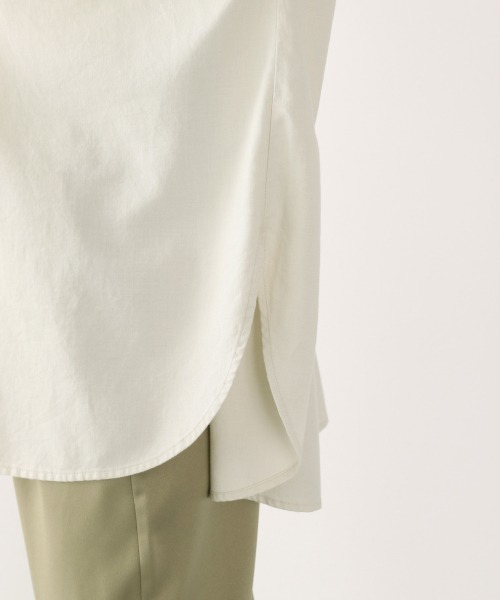 LOWRYS FARM（ローリーズファーム）の「エコレーヨンコットンＢＩＧシャツ　891134（シャツ/ブラウス・レディース・グリーン系その他/エンジ/アイボリー/チャコールグレー・FREE）」の20枚目の写真