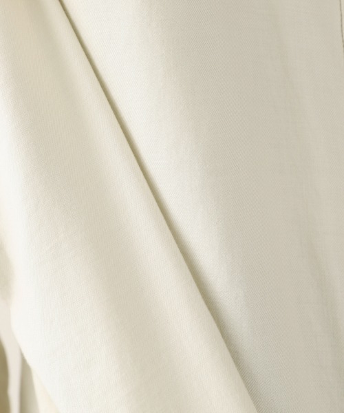 LOWRYS FARM（ローリーズファーム）の「エコレーヨンコットンＢＩＧシャツ　891134（シャツ/ブラウス・レディース・グリーン系その他/エンジ/アイボリー/チャコールグレー・FREE）」の22枚目の写真