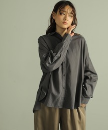 カルゼボイルバックギャザーシャツ　〇＊