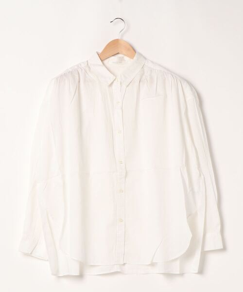 AMERICAN HOLIC(アメリカンホリック)の「カルゼボイルバックギャザーシャツ 〇*(シャツ/ブラウス・レディース・チャコールグレー/ベージュ/オフホワイト/ホワイト系その他6/ブルー系その他4・M/L)」の9枚目の写真