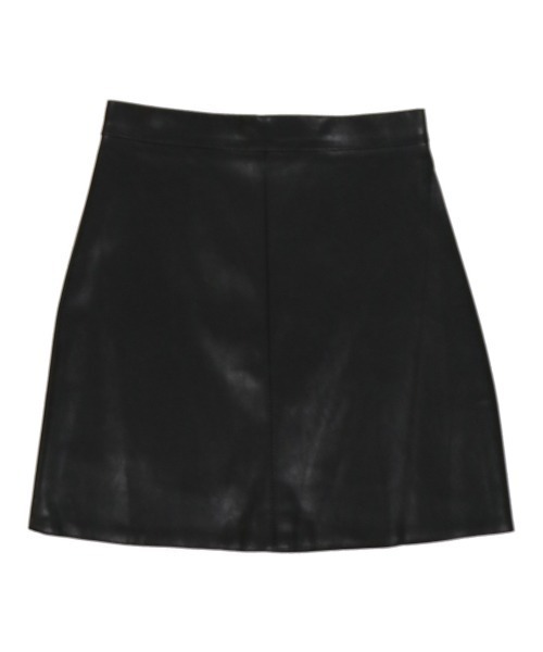 SPINNS（スピンズ）の「フェイクレザータイトミニスカート（スカート  