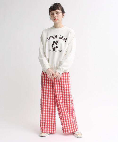 CHILD WOMAN（チャイルドウーマン）の「裏毛CLOWN BEARプリント
