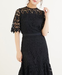 DRESS LAB（ドレスラボ）の「【結婚式/オケージョンドレス】総レース 裾切り替えロングワンピース（ドレス）」