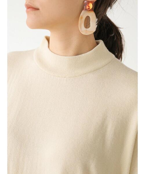 AMERICAN HOLIC（アメリカンホリック）の「モックネックゆるニットチュニック　＊（ニット/セーター・レディース・チャコールグレー/ベージュ/ブルー/アイボリー/テラコッタ・FREE）」の21枚目の写真