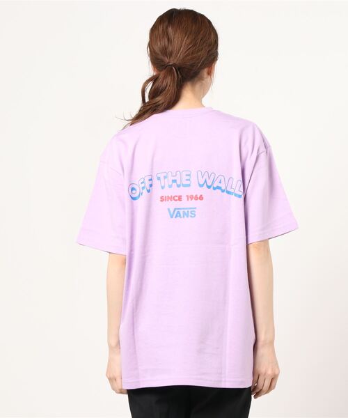 VANS(バンズ)の「VANS/バンズ ビッグシルエット バックプリントTシャツ 121R3010200(Tシャツ/カットソー・レディース・ホワイト/ブラック/パープル・S/M)」の7枚目の写真