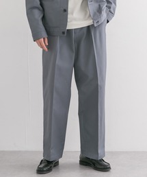 URBAN RESEARCH | コットンシルクツイルタックワイドパンツ(チノパンツ)