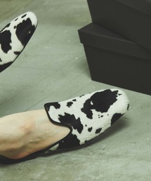 MAISON SPECIAL | 《ユニセックスアイテム》【SPECIAL SHOES FACTORY コラボ】東京産フラットソールアニマルミュールサンダル 【MAISON SPECIAL/メゾンスペシャル】(スリッポン)