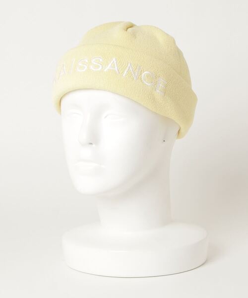 NAISSANCE（ネサンス）の「NAISSANCE(ネサーンス)/WATCH CAP ウォッチニットキャップ（ニットキャップ/ビーニー・メンズ・ブラック/ピンク/イエロー/ホワイト・FREE）」の4枚目の写真