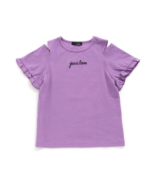 JENNI love（ジェニィラブ）の「チュール切替えフリルTシャツ（Tシャツ 