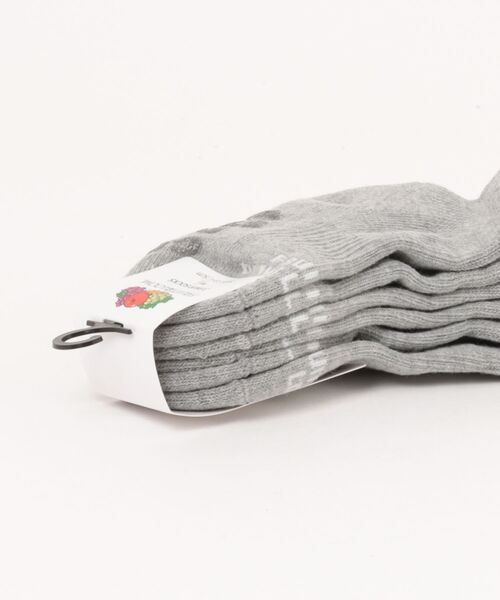 FRUIT OF THE LOOM（フルーツオブザルーム）の「クオーター丈 無地3P / 3足セット / リーズナブル / ロゴソックス / キッズ（ソックス/靴下・キッズ・マルチ/ブラック/グレー・13cm-15cm/16cm-18cm）」の11枚目の写真