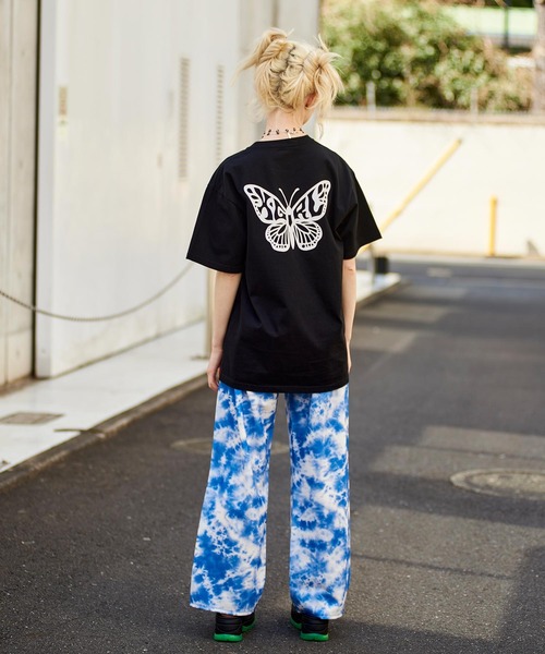 X-girl（エックスガール）の「MULTI PATTERN EASY STRAIGHT PANTS（その他パンツ・レディース・ホワイト/ブラック/オレンジ/ブルー/マルチ・S/M/XS）」の18枚目の写真